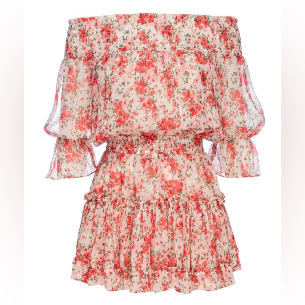 Miss Los Angeles Darla Dress in Poppy Allover
